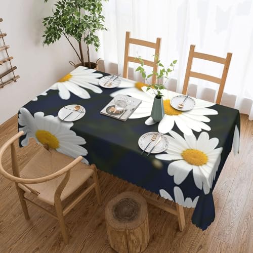 NBSKSDLK Tischdecke, rechteckig, wasserdicht, schmutzabweisend, knitterfrei, dekorativ, wiederverwendbar, Polyester-Tischdecken für Hochzeit, Party, Bankett, 137 x 183 cm NBSKSDLK Tischdecke, rechteckig, wasserdicht, schmutzabweisend, knitterfrei, dekorativ, wiederverwendbar, Polyester-Tischdecken für Hochzeit, Party, Bankett, 137 x 183 cm von NBSKSDLK