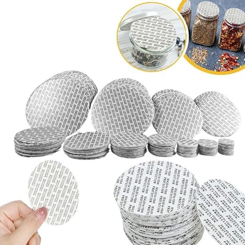Druckempfindliche Schaumstoff-Deckeleinlagen für Kosmetikflaschen, Einmachgläser, Behälterdeckel, 50 mm, 100 Stück Druckempfindliche Schaumstoff-Deckeleinlagen für Kosmetikflaschen, Einmachgläser, Behälterdeckel, 50 mm, 100 Stück von NBVGVGGT