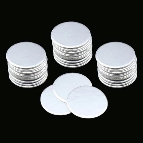 NBVGVGGT 200 Stück Selbstklebende, druckempfindliche Dichtungskappe aus Schaumstoff für Kosmetikdosen, Flaschen, Töpfe, 20 mm – 82 mm – 20 mm – 200 Stück von NBVGVGGT