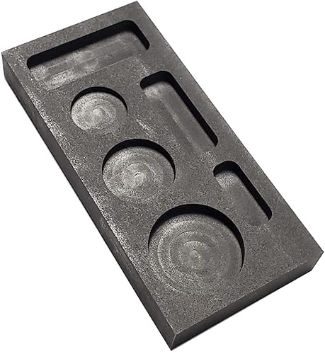 LLF Graphitgussform für Barren aus Metall, zum Verfeinern von Schrottbarren und Münzen, 6-in-1 LLF Graphitgussform für Barren aus Metall, zum Verfeinern von Schrottbarren und Münzen, 6-in-1 von NC