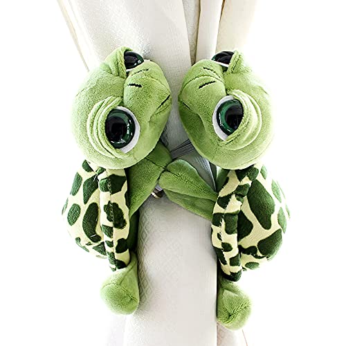 NC Vorhang-Raffhalter, Niedliche Schildkröte, Vorhang-Clips, Seil, Vorhanghalter, Schnallen, Plüschtier, Vorhangschnalle, Haken für Kinderzimmer, Wohnzimmer, Heimbüro, Mehrfarbig, M, 2 Stück NC Vorhang-Raffhalter, Niedliche Schildkröte, Vorhang-Clips, Seil, Vorhanghalter, Schnallen, Plüschtier, Vorhangschnalle, Haken für Kinderzimmer, Wohnzimmer, Heimbüro, Mehrfarbig, M, 2 Stück von NC