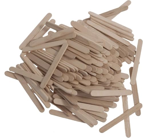 NCS35® Lutscherstäbchen, 65 mm x 10 mm, große Bastel- und Süßigkeitenstäbchen für Cake-Pops, Party- und Dessertbedarf, Holzstäbchen, Lollypop, Dessertstäbchen, Buchstabenspiel, natürliches Handwerk von NCS35