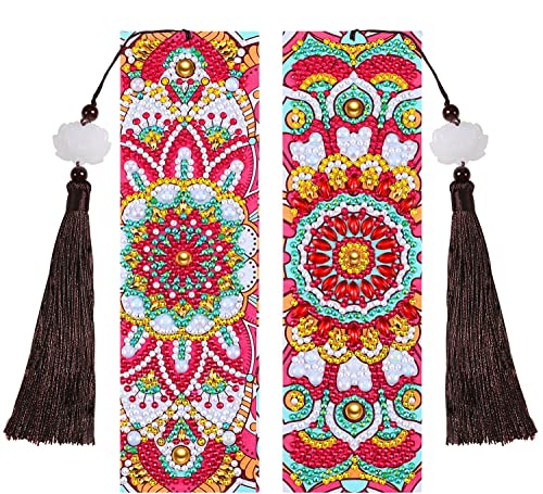 NCTCITY 2 Sätze 5D Diamant Malerei Lesezeichen DIY Leder Quaste Lesezeichen Diamond Painting Bookmark Perlen Lesezeichen Stickerei Kunsthandwerk für Weihnachten Geburtstag - Mandala NCTCITY 2 Sätze 5D Diamant Malerei Lesezeichen DIY Leder Quaste Lesezeichen Diamond Painting Bookmark Perlen Lesezeichen Stickerei Kunsthandwerk für Weihnachten Geburtstag - Mandala von NCTCITY