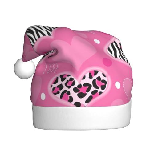 NDDCEDEW Weihnachtsmütze mit Herz-Motiv, bedruckt, für Erwachsene, Unisex, Weihnachtsmütze, lustiger Urlaubsmütze für Weihnachten, niedlicher festlicher Hut für Weihnachten NDDCEDEW Weihnachtsmütze mit Herz-Motiv, bedruckt, für Erwachsene, Unisex, Weihnachtsmütze, lustiger Urlaubsmütze für Weihnachten, niedlicher festlicher Hut für Weihnachten von NDDCEDEW