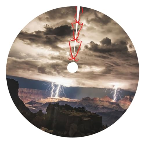 Weihnachtsbaum-Rock, 76,2 cm, Grand Canyon, dunkler Wolkendruck, verdickte Baumröcke, Matte für Urlaubsparty Weihnachtsbaum-Rock, 76,2 cm, Grand Canyon, dunkler Wolkendruck, verdickte Baumröcke, Matte für Urlaubsparty von NDDCEDEW