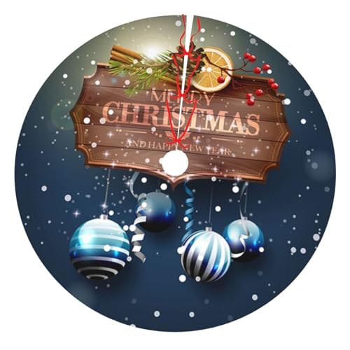 Weihnachtsdekoration, Baumrock, 76,2 cm, 91,4 cm / 121,9 cm, Weihnachtskugeln Druck, Weihnachten, verdickte Baumröcke, Matte für Urlaubsparty Weihnachtsdekoration, Baumrock, 76,2 cm, 91,4 cm / 121,9 cm, Weihnachtskugeln Druck, Weihnachten, verdickte Baumröcke, Matte für Urlaubsparty von NDDCEDEW