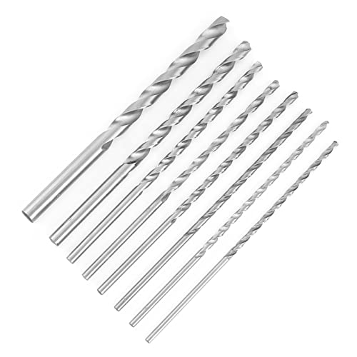 8 Stück HSS-Spiralbohrer 4 Mm/4,2 Mm/4,5 Mm/5 Mm/5,2 Mm/6 Mm/8 Mm/10 Mm Extra Lange Bohrer Hochgeschwindigkeitsstahl-Zylinderschaft-Spiralbohrer-Werkzeug Für Holz, Metall 8 Stück HSS-Spiralbohrer 4 Mm/4,2 Mm/4,5 Mm/5 Mm/5,2 Mm/6 Mm/8 Mm/10 Mm Extra Lange Bohrer Hochgeschwindigkeitsstahl-Zylinderschaft-Spiralbohrer-Werkzeug Für Holz, Metall von NDNCZDHC