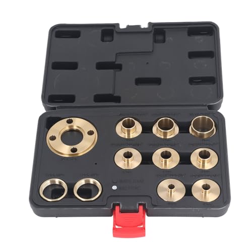 NDNCZDHC 11PCS Router Guide -Kit, 10 mm bis 30 mm Range Messing -Router -Vorlagen -Guides Set, Router -Buchse -Handbuchset Set von NDNCZDHC