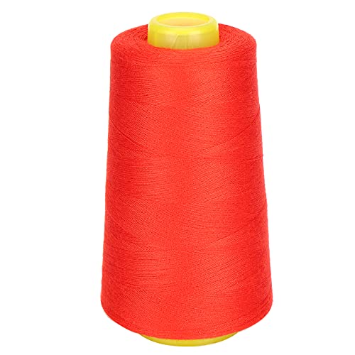 NDNCZDHC 3000 Yards Polyester Nähgarn, Spulen faden für Allzweck nähen, Große Hand nähte Schnur für Handarbeiten (Rot) von NDNCZDHC