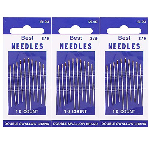 NDNCZDHC 30PCs Haushalt Nähmaschine Nadel, 14/90, 3/9, 3 Karten Nähmaschinen Pin, Nähmaschinen zubehör (#1) von NDNCZDHC