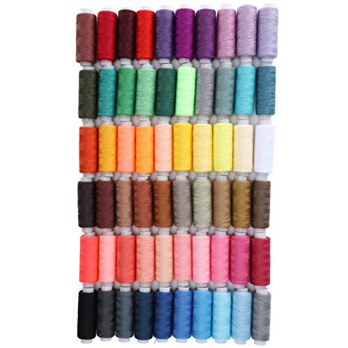 NDNCZDHC 60 Stück Nähgarn, 250 Yards Stickerei-Bobins, 2 Zoll kleine Rollen farbige Fäden für Handarbeiten Nähmaschine NDNCZDHC 60 Stück Nähgarn, 250 Yards Stickerei-Bobins, 2 Zoll kleine Rollen farbige Fäden für Handarbeiten Nähmaschine von NDNCZDHC