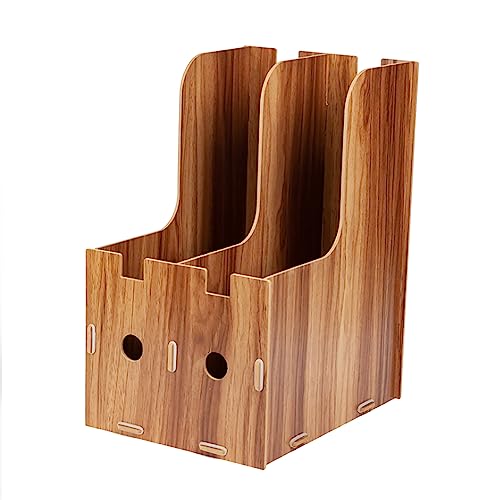 NDNCZDHC -Desktop -Dateihalter Organizer, Spleiße von Cherry Wood Desk Storage Box, Datei Sortierer für Mails -Umschläge Magazine von NDNCZDHC