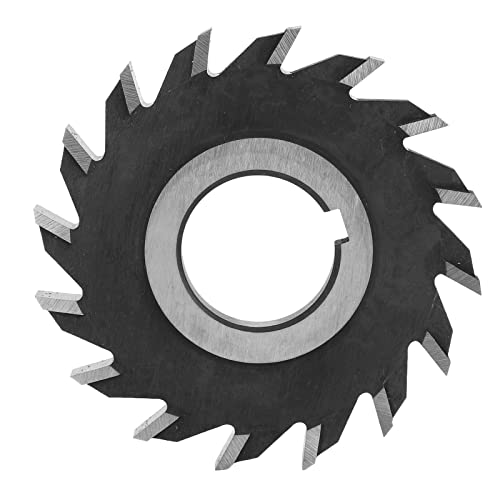 NDNCZDHC Fräser mit 80 mm Durchmesser, 6 mm Zahnbreite, 16 Zähne, Scheibenfräser, kann Holz, Metall und Kunststoff schneiden von NDNCZDHC
