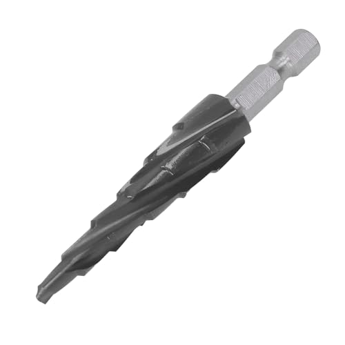 NDNCZDHC Step Drill Bit 3/16 to 1/2in M35 Cobalt Drill Bits 4 Flute Step Bit with 1/4 Inch Shank Carbide Drill Bits for Hardened Steel von NDNCZDHC