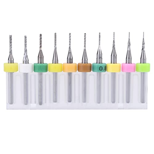 Ndnczdhc 10pcs Carbid -Endmühle, 0,5/0,6/0,7/0,8/0,9/1,0/1,1/1,2/1,3/1,4 mm PCB Cutter 1/8 Shank Router -Bits für gravierte Plastik, Kupfer, Kupfer Ndnczdhc 10pcs Carbid -Endmühle, 0,5/0,6/0,7/0,8/0,9/1,0/1,1/1,2/1,3/1,4 mm PCB Cutter 1/8 Shank Router -Bits für gravierte Plastik, Kupfer, Kupfer von NDNCZDHC