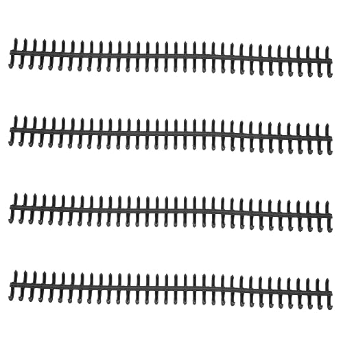 Ndnczdhc 10pcs abnehmbare Bindungsschleife, 34 Loch 12 mm / 0,47 Zoll Innendurchmesser 12mm 85 Blätter Kunststoffspiralbindungsspulen (Schwarz) von NDNCZDHC