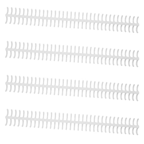 Ndnczdhc 10pcs abnehmbare Bindungsschleife, 34 Loch 12 mm / 0,47 Zoll Innendurchmesser 12mm 85 Blätter Kunststoffspiralbindungsspulen (Weiß) von NDNCZDHC