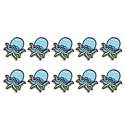 Ndnczdhc 10pcs niedliche Tintenfisch -Eisen auf Flecken, DIY -Nähanwendungen, Reparatur von Applikationen für Rucksäcke Hosen Kleidung Hut, Tierstoffaufkleber Ndnczdhc 10pcs niedliche Tintenfisch -Eisen auf Flecken, DIY -Nähanwendungen, Reparatur von Applikationen für Rucksäcke Hosen Kleidung Hut, Tierstoffaufkleber von NDNCZDHC