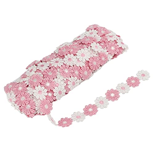 Ndnczdhc 15yards Daisy Blumenausstattung, 1,34in Polyester rosa Blumenspitzenverkleidung, bestickte Patch -Spitze zum Trimmen von Nähen Ndnczdhc 15yards Daisy Blumenausstattung, 1,34in Polyester rosa Blumenspitzenverkleidung, bestickte Patch -Spitze zum Trimmen von Nähen von NDNCZDHC
