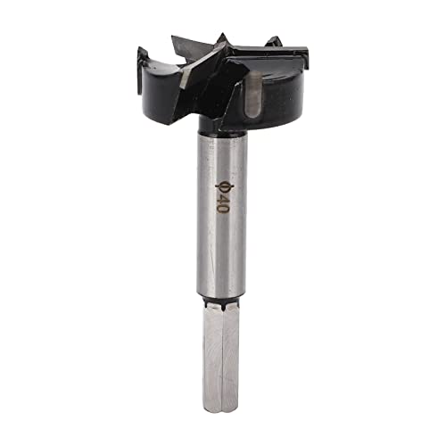 Ndnczdhc 40 mm Forstner Drill Bit 3 Flöte zementierte Carbid -Bohrer -Bohrer Holzbearbeitungslochöffner zum Installieren von Scharnier von NDNCZDHC