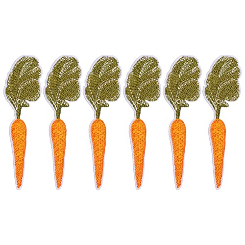 Ndnczdhc 6pcs Karottenflecken, Baumwolldiy -bestickte Pflaster Applique für Kleidung, FBRIC -Eisen auf Flecken für Kleiderbeutel Hut Ndnczdhc 6pcs Karottenflecken, Baumwolldiy -bestickte Pflaster Applique für Kleidung, FBRIC -Eisen auf Flecken für Kleiderbeutel Hut von NDNCZDHC