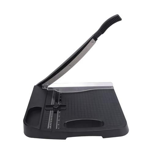 Ndnczdhc A4 Papierschneider, 300 x 300 mm Schneidbereich Papierschneider 12 Blätter 70 g Kopierpapierschneider für Büroschule Home von NDNCZDHC