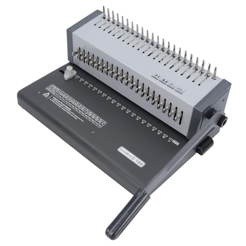 Ndnczdhc Comb Binding Machine, 21 Löcher 250 Blätter binden 18 Blätter 80G Punch -Kapazitätsbuch Binderautomat für Buchstabengröße, A4, A5 Ndnczdhc Comb Binding Machine, 21 Löcher 250 Blätter binden 18 Blätter 80G Punch -Kapazitätsbuch Binderautomat für Buchstabengröße, A4, A5 von NDNCZDHC