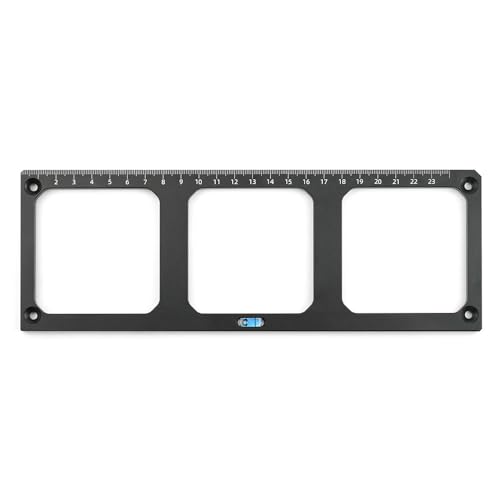 Ndnczdhc Template Aluminiumlegierung Loch Puncher, 86 Typenschalter, Closet Regal Loch Puncher für Wartungsarbeiter, Dekorateure (Triple-Socket-Vorlage) von NDNCZDHC
