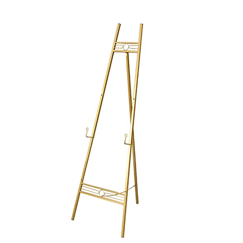 150 cm hohe Metall-Staffelei zum Ausstellen aus vergoldetem Eisen, tragbar, zusammenklappbar, zum Zeichnen und Skizzieren, höhenverstellbar, robust 150 cm hohe Metall-Staffelei zum Ausstellen aus vergoldetem Eisen, tragbar, zusammenklappbar, zum Zeichnen und Skizzieren, höhenverstellbar, robust von NDRFAWY