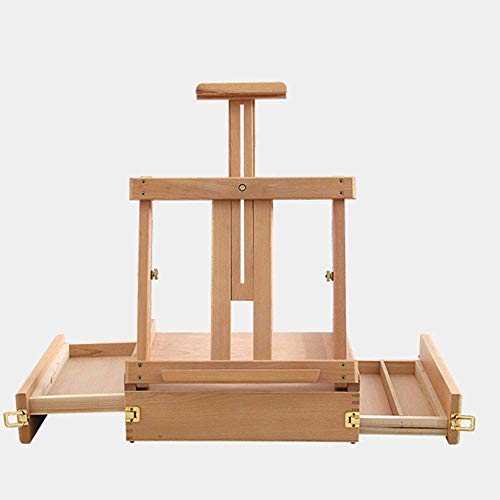 Tischstaffelei, Tischstaffelei, Zeichenbrett, tragbare Staffelei mit Fächern, Holzbox, Staffelei oder Tischstaffelei, Aufbewahrung, Skizze, Ölgemälde, Regal für Kunst und Handwerk Tischstaffelei, Tischstaffelei, Zeichenbrett, tragbare Staffelei mit Fächern, Holzbox, Staffelei oder Tischstaffelei, Aufbewahrung, Skizze, Ölgemälde, Regal für Kunst und Handwerk von NDRFAWY