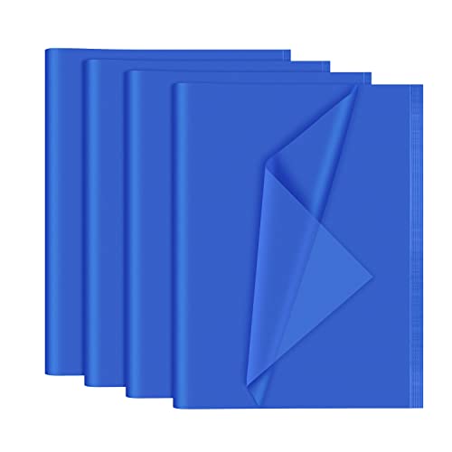 NEBURORA 120 Blatt blaues Seidenpapier, 35 x 50 cm, marineblaues Geschenkpapier, große blaue Geschenkpapierbögen für Geschenktüten, Verpackungen, Bastelarbeiten, Geburtstage, Hochzeitsdekorationen von NEBURORA