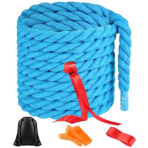 NEBURORA 20FT langes Tauziehen-Seil für Kinder und Erwachsene Spiele im Freien Feldtag Familientreffen Sommer draußen Hof Hinterhof Rasen Camping Picknick Karneval Partyspiele, Blau NEBURORA 20FT langes Tauziehen-Seil für Kinder und Erwachsene Spiele im Freien Feldtag Familientreffen Sommer draußen Hof Hinterhof Rasen Camping Picknick Karneval Partyspiele, Blau von NEBURORA