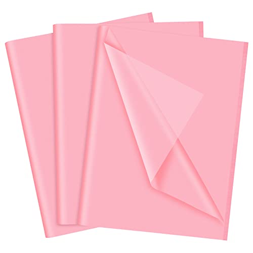 NEBURORA Rosa Seidenpapier für Geschenktüten 60 Blatt Rosa Geschenkpapier Großpackung 35 x 50 cm Hot Pink Verpackungspapier für Geschenkpapier Füller Kunsthandwerk DIY Geburtstag Hochzeit Babyparty von NEBURORA