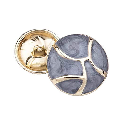10 Stück Kleidung Dekoration Knöpfe 20/25mm Metall Nähen Knöpfe Frauen Mantel Jacke Knöpfe, Blau, 25mm 10 Stück Kleidung Dekoration Knöpfe 20/25mm Metall Nähen Knöpfe Frauen Mantel Jacke Knöpfe, Blau, 25mm von NEFLUM