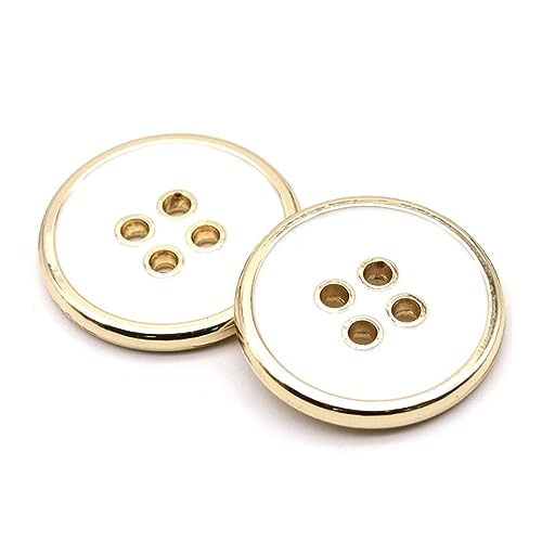 10 Stück Metallknöpfe 11mm – 23mm, passend für Nähknöpfe für Kleidung, Mantel, Nähzubehör, dekorative Knöpfe, 15mm von NEFLUM