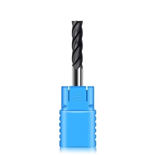 2/4-schneidige Graphit-Fräswerkzeuge Mit Verlängertem Geradem Schaft, CNC-Bearbeitung, Diamantbeschichtete Hartmetall-Flachschaftfräser,12R0-60-250L-4T von NEFLUM