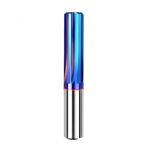 3,0 Mm-20,0 Mm Maschinenreibahle Aus Wolframstahl, HRC65, Hartmetall, Blaue Nanobeschichtung, Gerader Schaft, H7-Reibahlenwerkzeuge,4x60x100x4TxH7 von NEFLUM