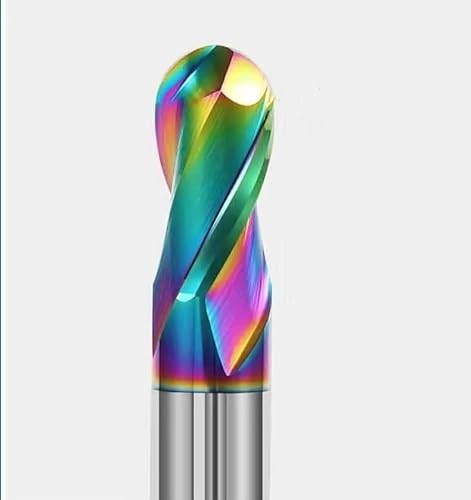 HRC55 2-schneidiger Aluminium-Kugelfräser DLC Kugelfräser Aus Aluminisiertem Hartmetall CNC CNC-Fräswerkzeuge Für Aluminium, Kupfer Und Acryl Schaftfräser,R2,5X5X50 HRC55 2-schneidiger Aluminium-Kugelfräser DLC Kugelfräser Aus Aluminisiertem Hartmetall CNC CNC-Fräswerkzeuge Für Aluminium, Kupfer Und Acryl Schaftfräser,R2,5X5X50 von NEFLUM