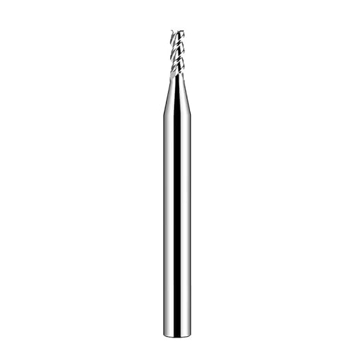 HRC55 3-Flöte Wolframstahl Dezimalpunkt Nanobeschichtung Flachschneider Schaftfräser CNC Mechanische Bearbeitung Fräswerkzeuge,3,2x9,6xT4x50L von NEFLUM