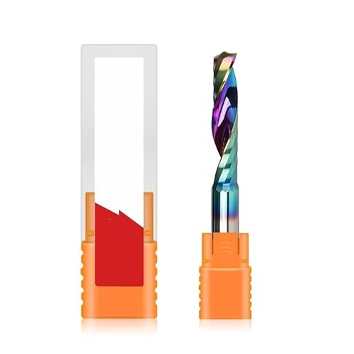 HRC65 3,175 Mm Einzelflöte, Bunte Beschichtung, Fräser, Wolframstahl, Hartmetall, Für Aluminium-PVC-Schnitzfräser,4,0x25x4Tx50L HRC65 3,175 Mm Einzelflöte, Bunte Beschichtung, Fräser, Wolframstahl, Hartmetall, Für Aluminium-PVC-Schnitzfräser,4,0x25x4Tx50L von NEFLUM