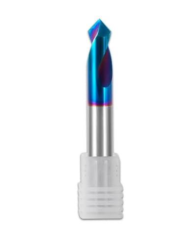 Pink Circle HRC65 Festpunktbohrer Aus Wolframstahl, 60/90/120/blaue Nano-Beschichtung, Legierungsbit Für CNC-Maschinenbohrer,5,0x5Tx100Lx90 von NEFLUM