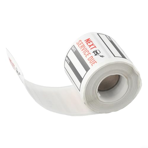 Clear Lite Aufkleber-Set, 300 Stück, Ölwechsel-Service-Erinnerungs-Etiketten auf einer Rolle Clear Lite Aufkleber-Set, 300 Stück, Ölwechsel-Service-Erinnerungs-Etiketten auf einer Rolle von NEIQIUWING