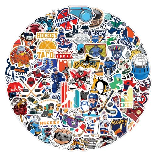 100 Stück Hockey Puck Aufkleber, Ice Hockey Stickers, Vinyl Wasserdichte Graffiti Aufkleber für Skateboard Auto Laptop Gitarre, Jugendliche Kinder 100 Stück Hockey Puck Aufkleber, Ice Hockey Stickers, Vinyl Wasserdichte Graffiti Aufkleber für Skateboard Auto Laptop Gitarre, Jugendliche Kinder von NEITWAY