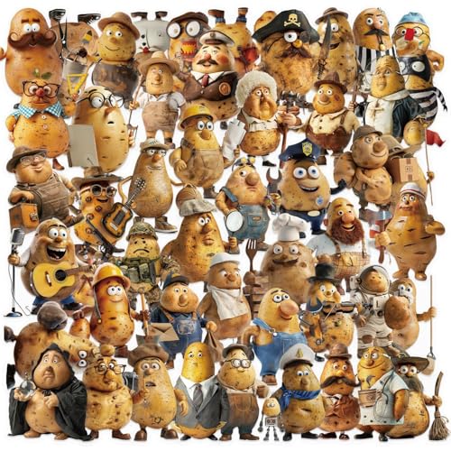 50 Stück Kartoffel-Meme-Aufkleber, lustige Kartoffel-Person-Transparenz, PET-Aufkleber, wasserdichte Aufkleber für Scrapbooking, Laptops, Tagebuch, Teenager und Erwachsene 50 Stück Kartoffel-Meme-Aufkleber, lustige Kartoffel-Person-Transparenz, PET-Aufkleber, wasserdichte Aufkleber für Scrapbooking, Laptops, Tagebuch, Teenager und Erwachsene von NEITWAY