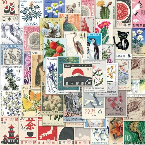 50Pcs Vintage Stamp Aufkleber, Stempel Scrapbooking Aufkleber, VSCO Aesthetic Sticker für Tagebuch, Papier, alte Zeiten, Buchstaben, Notizbuch, Fotoalbum DIY Dekoration, Teens und Adults 50Pcs Vintage Stamp Aufkleber, Stempel Scrapbooking Aufkleber, VSCO Aesthetic Sticker für Tagebuch, Papier, alte Zeiten, Buchstaben, Notizbuch, Fotoalbum DIY Dekoration, Teens und Adults von NEITWAY