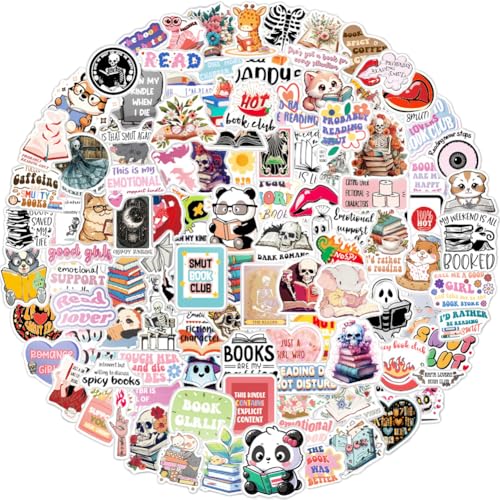 Smutty Bookish Aufkleber, 100 Stück lustiger Book aufkleber for Kindle, Rosa ästhetische Vinyl Wasserdicht Graffiti Skateboard Scrapbook Laptop Aufkleber Für Girls und Adults Smutty Bookish Aufkleber, 100 Stück lustiger Book aufkleber for Kindle, Rosa ästhetische Vinyl Wasserdicht Graffiti Skateboard Scrapbook Laptop Aufkleber Für Girls und Adults von NEITWAY