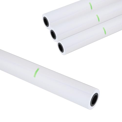4 Rollen Großformatpapier Plotterpapier 80g, CAD Bond Rollen, 8200 Blätter, 610 mm x 50M von NEJ