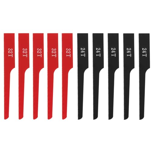 NEO TOOLS Sägeblätter 24T und 32T - 10 Stück Air Body Sägeblätter 10 Pack 24T & 32T - ideal zum Präzisionsschneiden von Kunststoffen, Metall und Holz. von NEO TOOLS