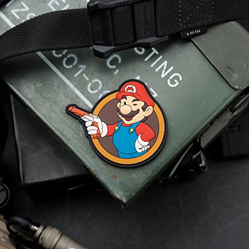 Mario Video Game Brothers Mashup PVC Morale Patch - Hook Backed by NEO Tactical von NEO Tactical Gear