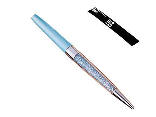 Crystal Kugelschreiber aus 140 glitzernden Kristall-Elementen (BLAU + 1 Stift Nachfüllungen) von NEO+